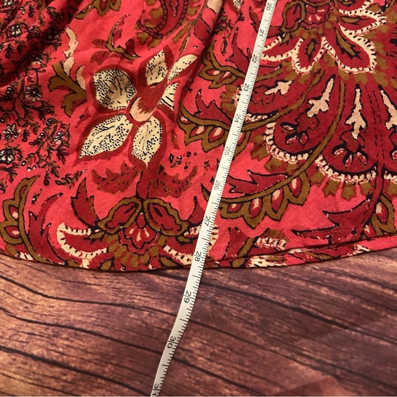 Women’s Free People  Bali Mariposa Dress, Strawberry Combo, Medium - Picture 7 of 8